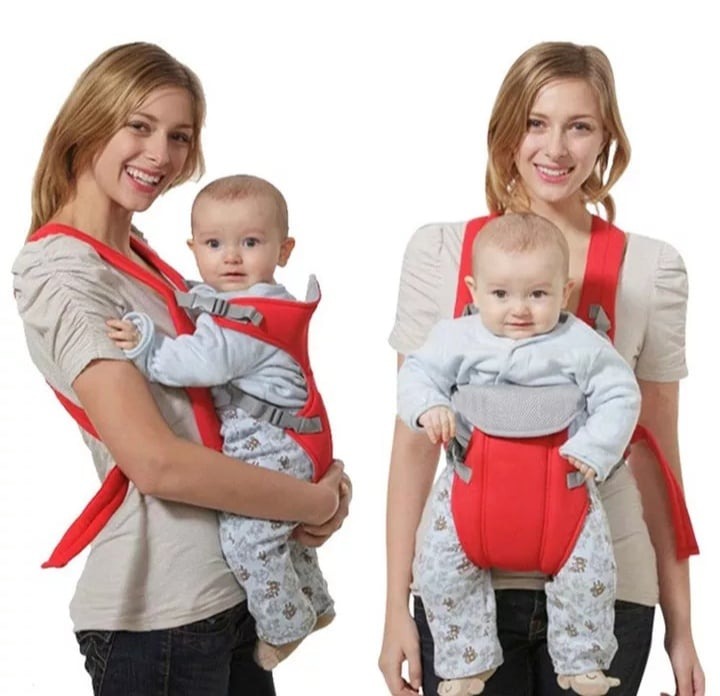 Adjustable Baby Carrier Safety Belt Backpack | Strong Material Infant & Toddler Carrier | Comfortable Baby Carrying Sling for Newborns (Random Color