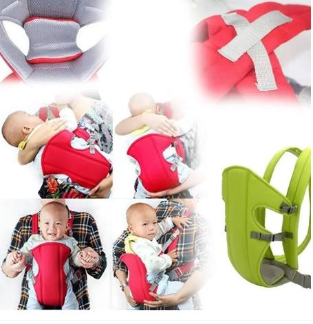 Adjustable Baby Carrier Safety Belt Backpack | Strong Material Infant & Toddler Carrier | Comfortable Baby Carrying Sling for Newborns (Random Color