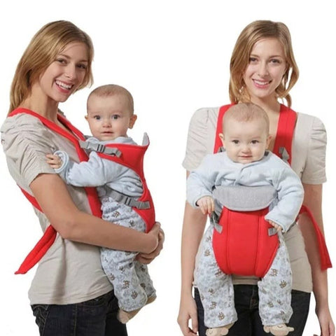Adjustable Baby Carrier Safety Belt Backpack | Strong Material Infant & Toddler Carrier | Comfortable Baby Carrying Sling for Newborns (Random Color
