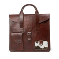 Heritage Luxe Maroon Leather Sleeve